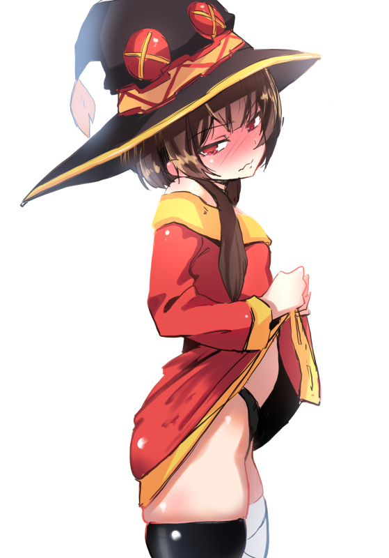 megumin (kono subarashii sekai ni shukufuku wo!) drawn by shirabe_shiki