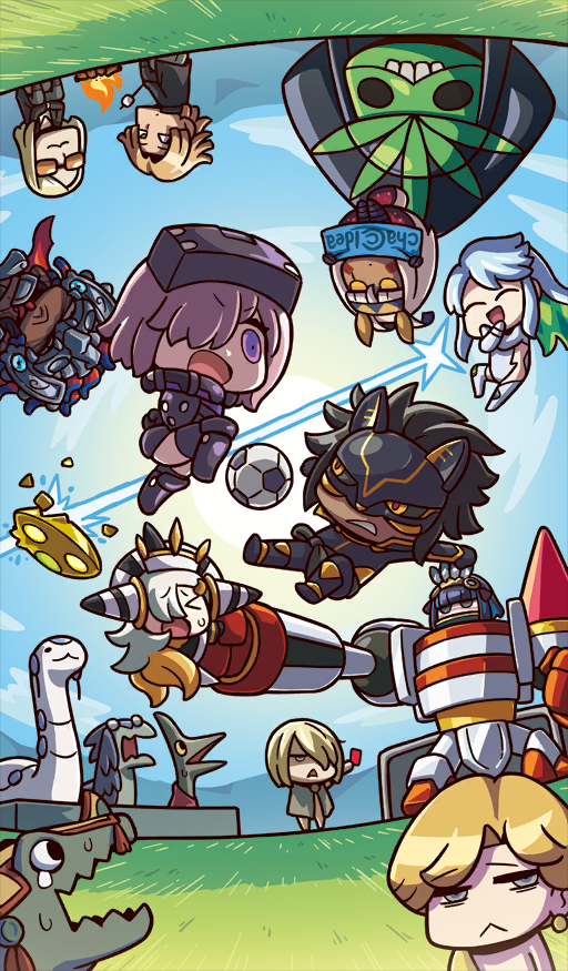 mash kyrielight, nitocris, tenochtitlan, tezcatlipoca, olga marie animusphere, and 14 more (fate and 1 more) drawn by riyo_(lyomsnpmp)