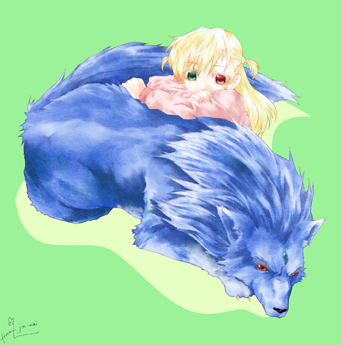 vivio and zafira (lyrical nanoha and 1 more) drawn by jin_nai