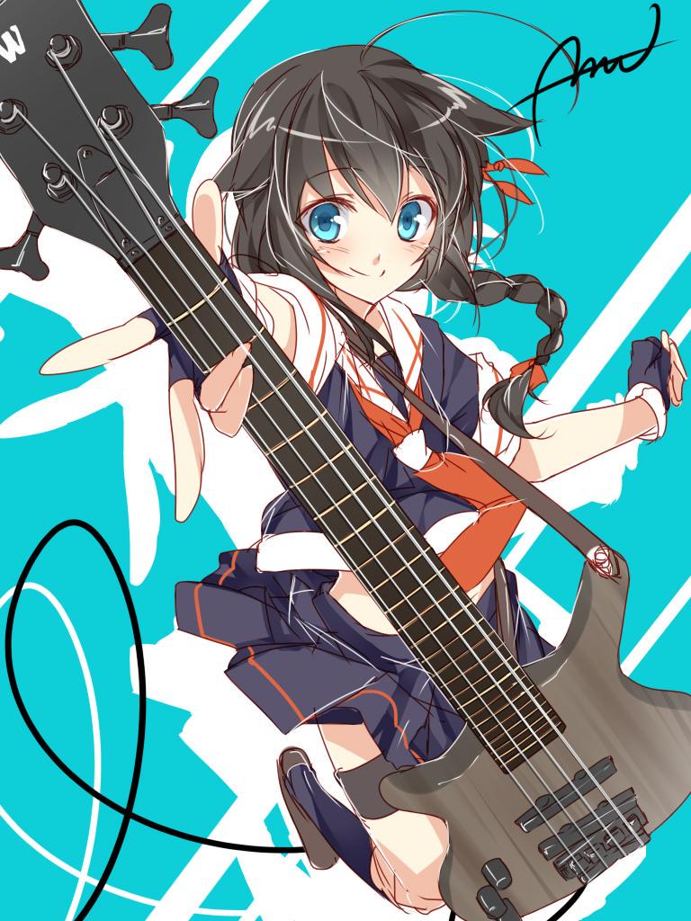 shigure and shigure kai ni (kantai collection and 2 more) drawn by mtu_(orewamuzituda)