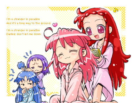 fine, harukaze doremi, rein, and segawa onpu (ojamajo doremi and 1 more)