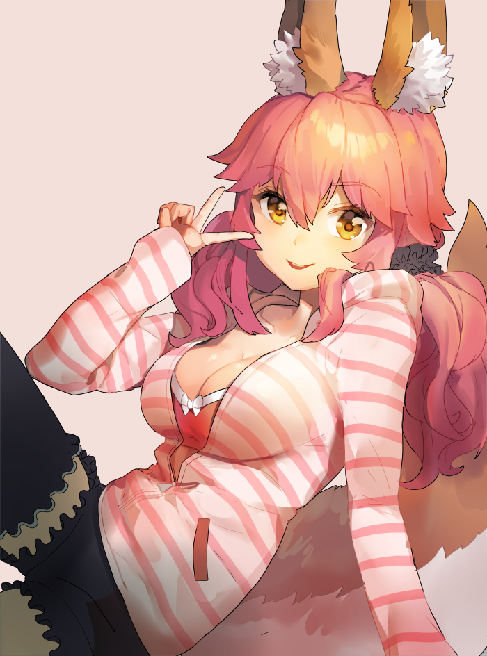 tamamo and tamamo no mae (fate and 2 more) drawn by shovelwell