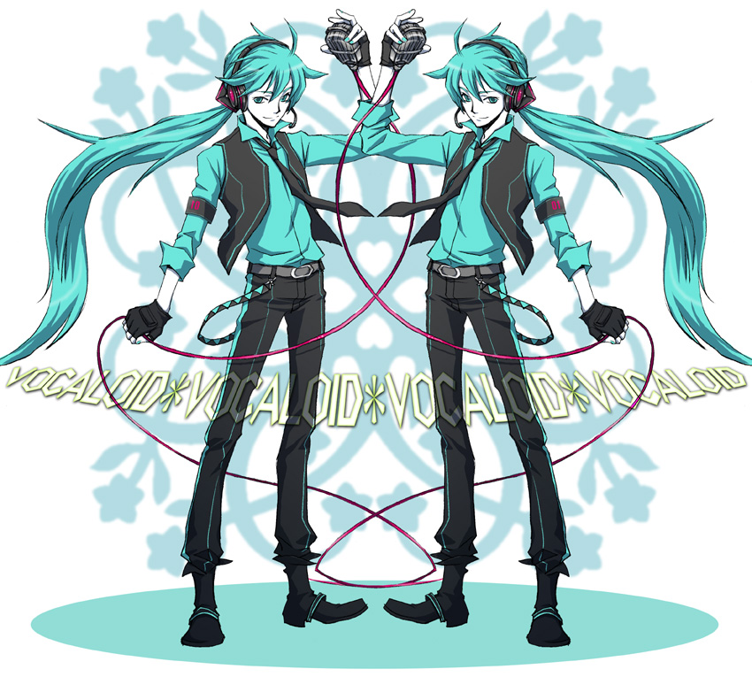 hatsune mikuo (vocaloid and 1 more) drawn by saotome
