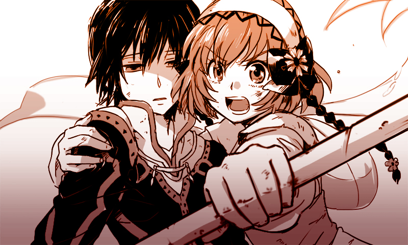 jude mathis and leia rolando (tales of and 1 more) drawn by nibaji