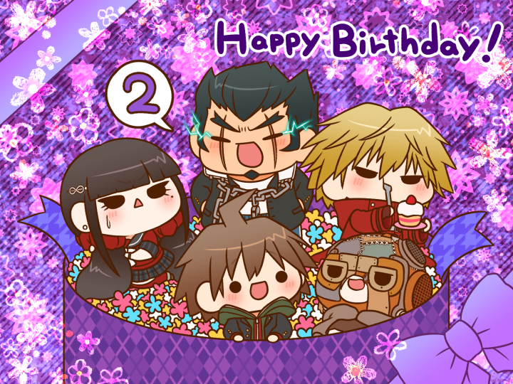 harukawa maki, naegi makoto, nidai nekomaru, izayoi sounosuke, and kemuri jataro (danganronpa and 5 more) drawn by yumaru_(marumarumaru)