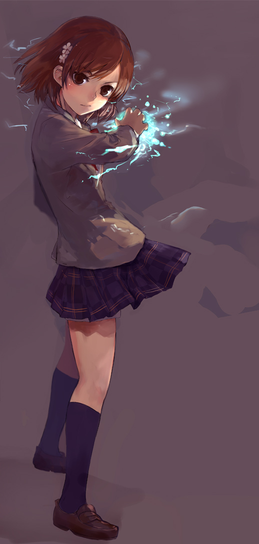 misaka mikoto (toaru majutsu no index and 1 more) drawn by shirabi