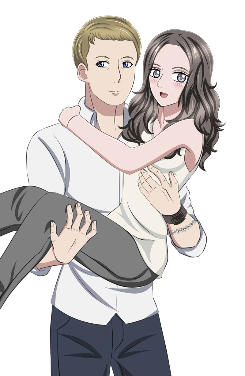 ethan winters and mia winters (resident evil and 1 more) drawn by alen_awalska