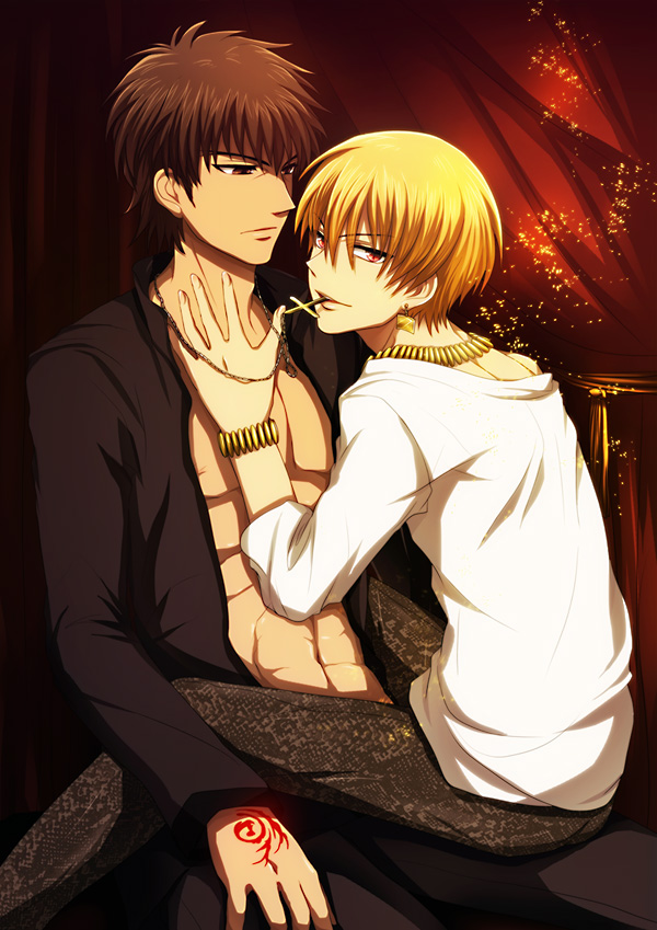 kotomine kirei and gilgamesh (fate and 2 more) drawn by uka_(color_noise)