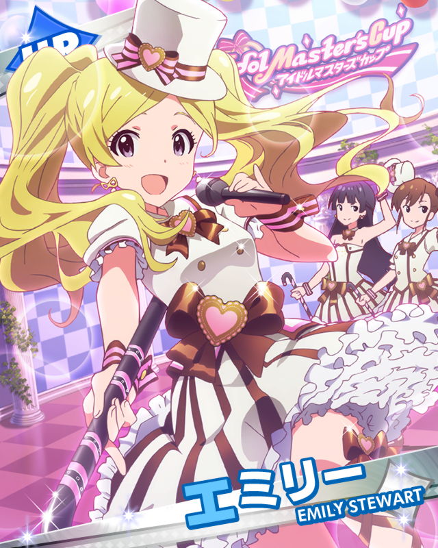 futami mami, mogami shizuka, and emily stewart (idolmaster and 1 more)