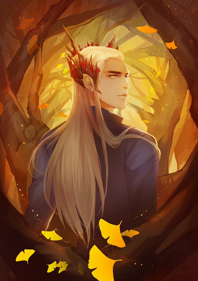 thranduil (tolkien's legendarium and 1 more) drawn by icemoon0123