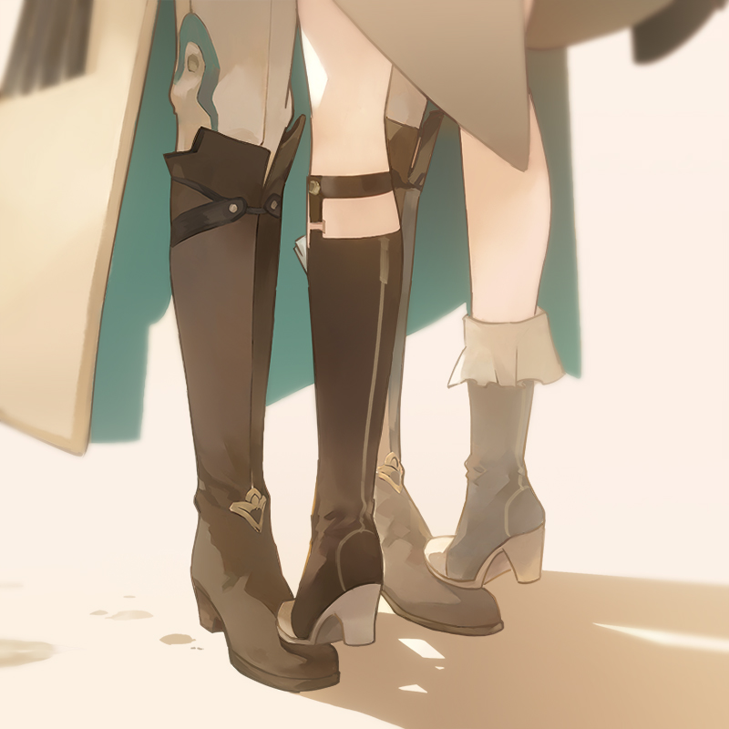 luocha and sushang (honkai and 1 more) drawn by limboooo