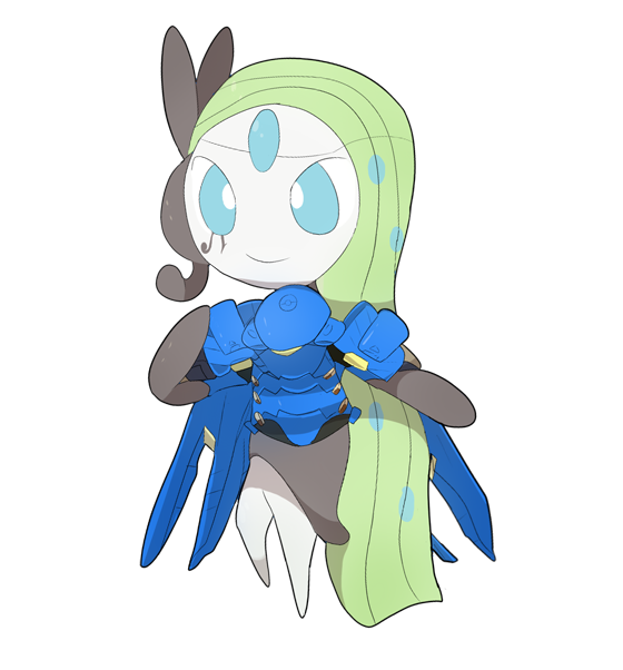 pharah and meloetta (pokemon and 2 more) drawn by drawfag