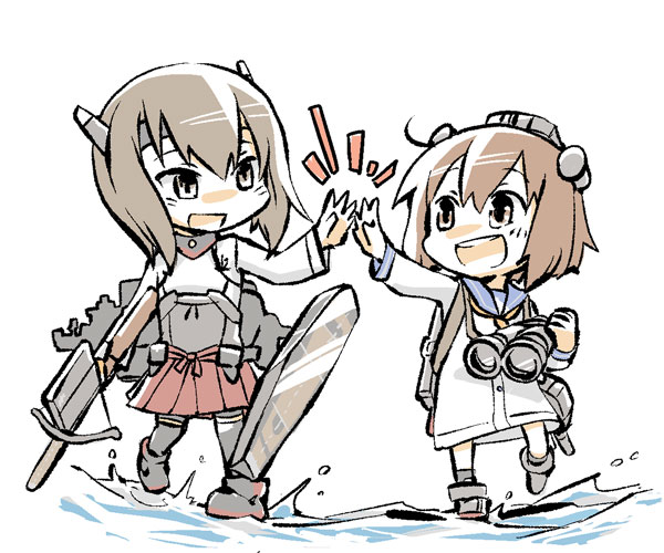 yukikaze and taihou (kantai collection) drawn by konno_akikaze