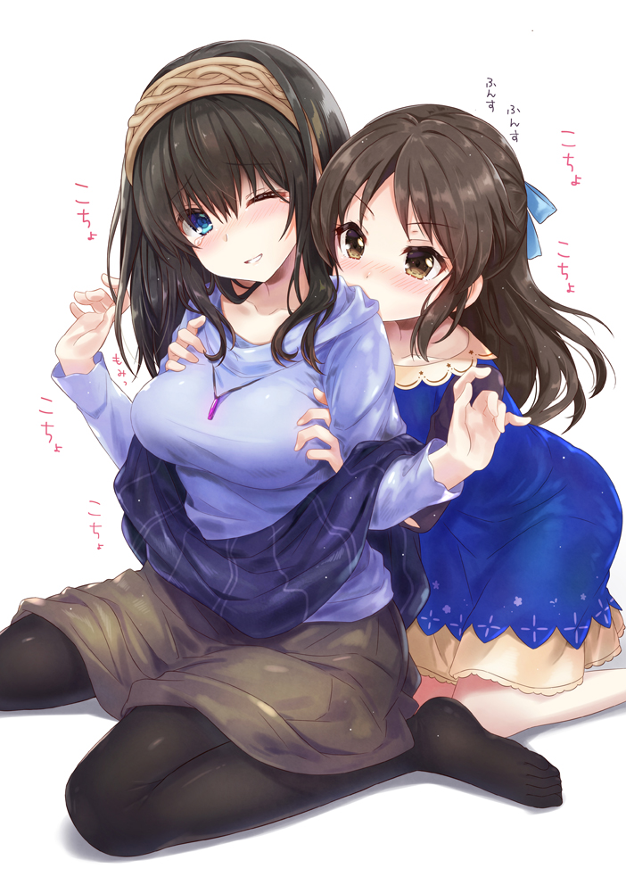 sagisawa fumika and tachibana arisu (idolmaster and 1 more) drawn by azuki_yui