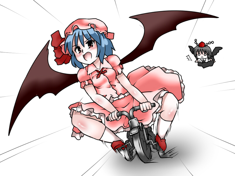 remilia scarlet and shameimaru aya (touhou) drawn by lilish
