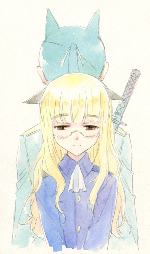 perrine h. clostermann and sakamoto mio (world witches series and 1 more) drawn by agahari