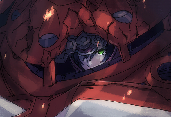 athrun zala and z'gok (gundam and 2 more) drawn by shiro_kunugi