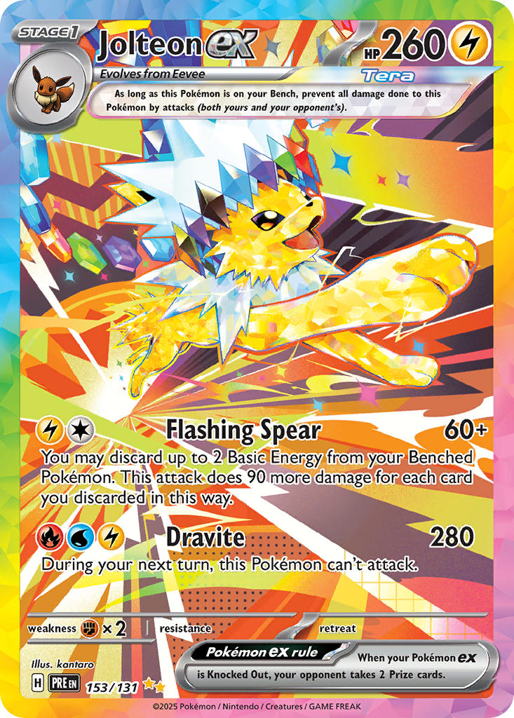 eevee and jolteon (pokemon and 1 more) drawn by akikan_(kantaro)