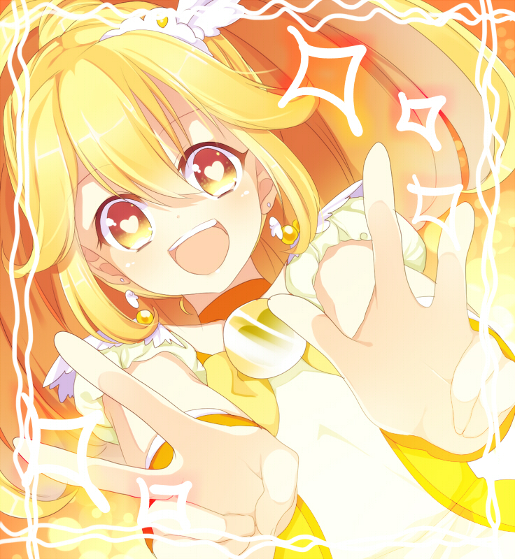 kise yayoi and cure peace (precure and 1 more) drawn by hitohira_(shiroringo48)