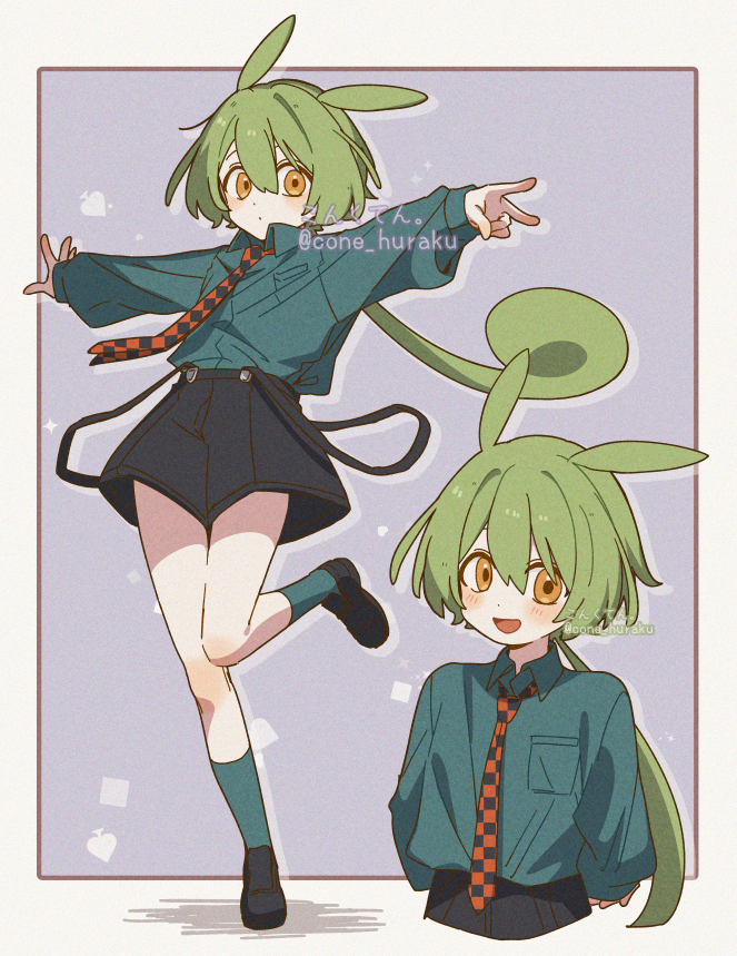 zundamon (voicevox) drawn by corn_kuten