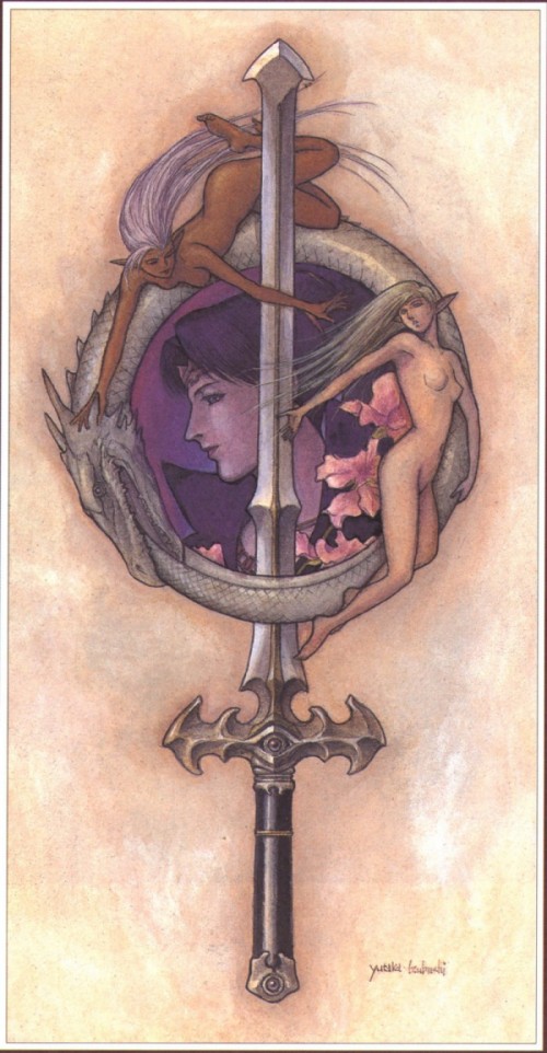 deedlit and pirotess (record of lodoss war) drawn by izubuchi_yutaka