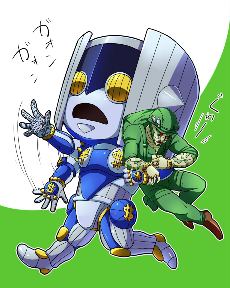 the hand and bad company (jojo no kimyou na bouken and 1 more) drawn by kamiura