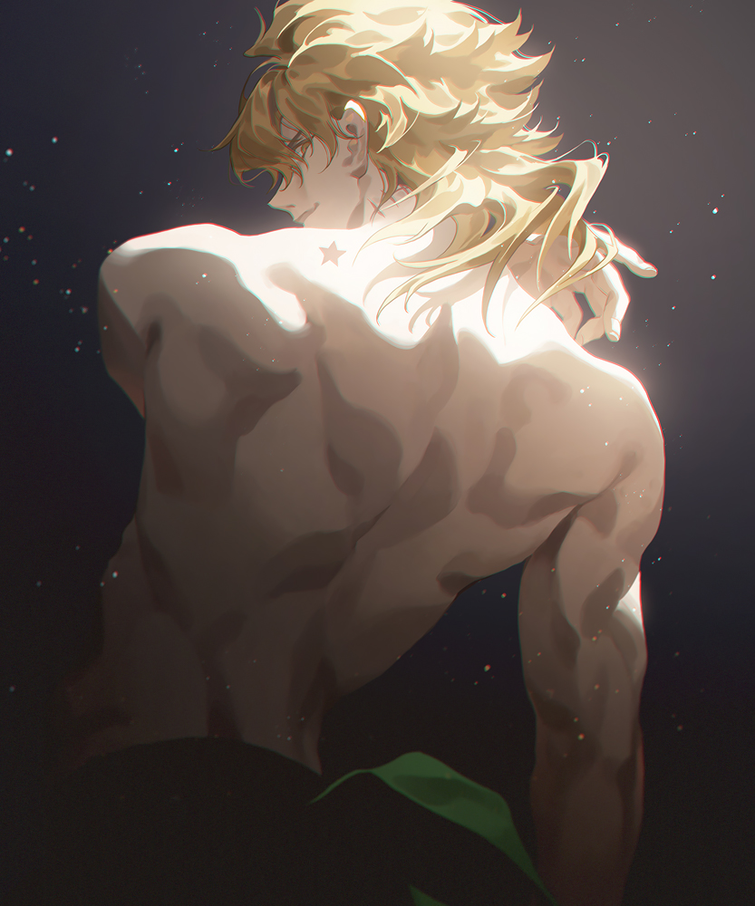 dio brando (jojo no kimyou na bouken and 1 more) drawn by fajyobore