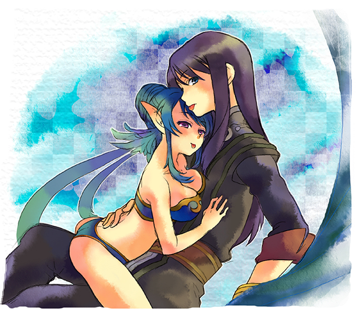 yuri lowell and judith (tales of and 1 more) drawn by karasu_wako