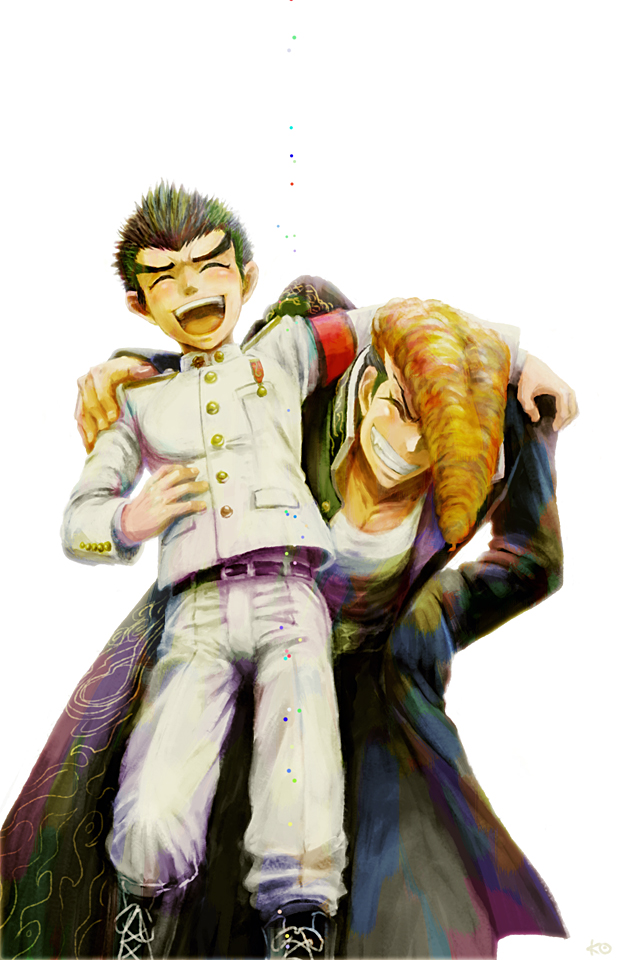 ishimaru kiyotaka and owada mondo (danganronpa and 1 more) drawn by koracoid