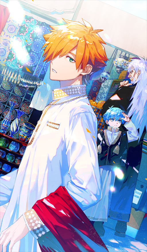 hans christian andersen, robin hood, and vlad iii (fate and 1 more) drawn by yuuichi_(bobobo)