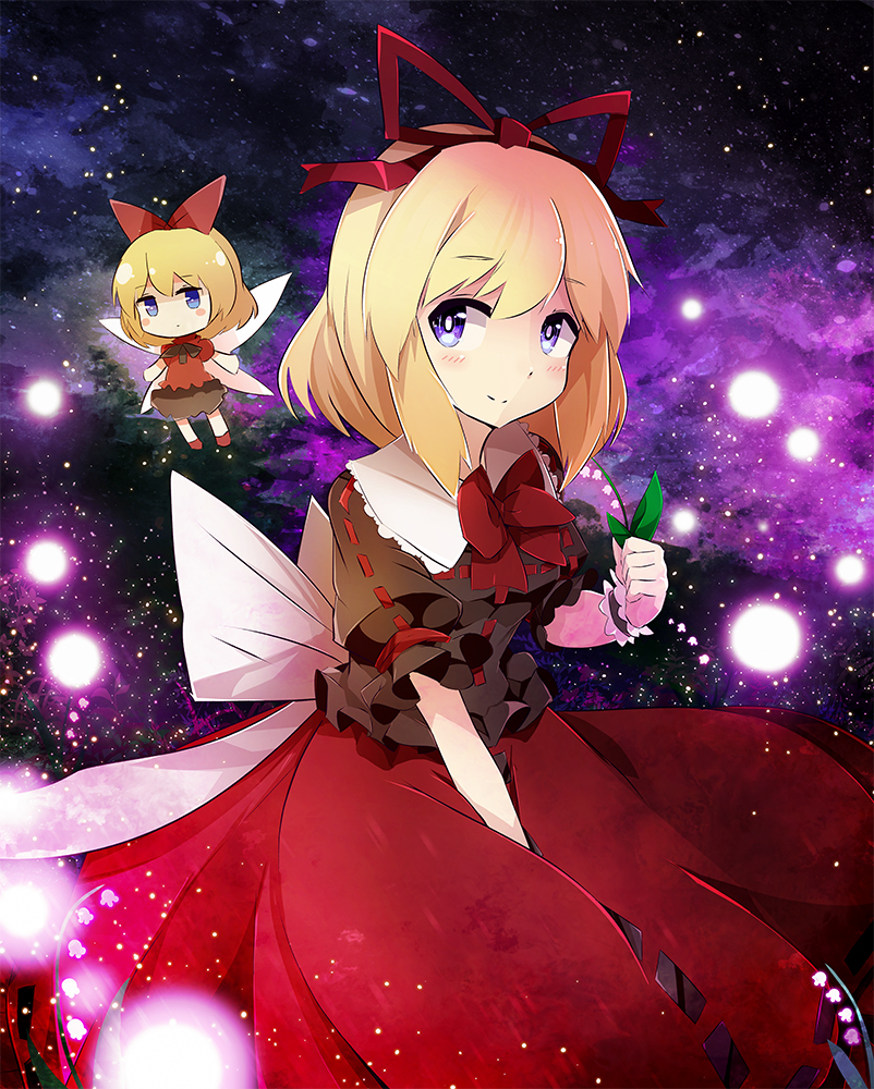 medicine melancholy and su-san (touhou) drawn by fujiko_(emnprmn)