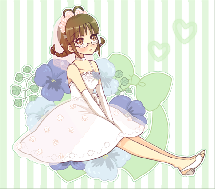 akizuki ritsuko (idolmaster and 1 more) drawn by pinkmm