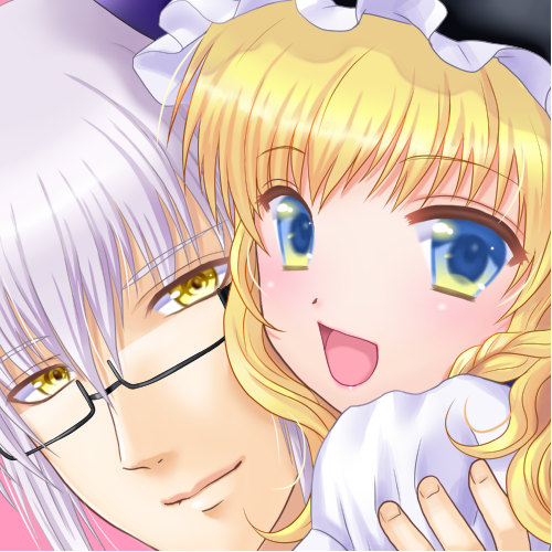 kirisame marisa and morichika rinnosuke (touhou) drawn by alha
