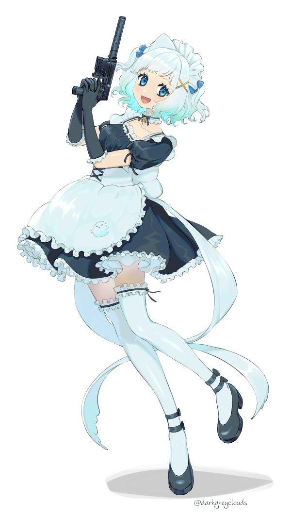 mint fantome (indie virtual youtuber and 2 more) drawn by darkgreyclouds