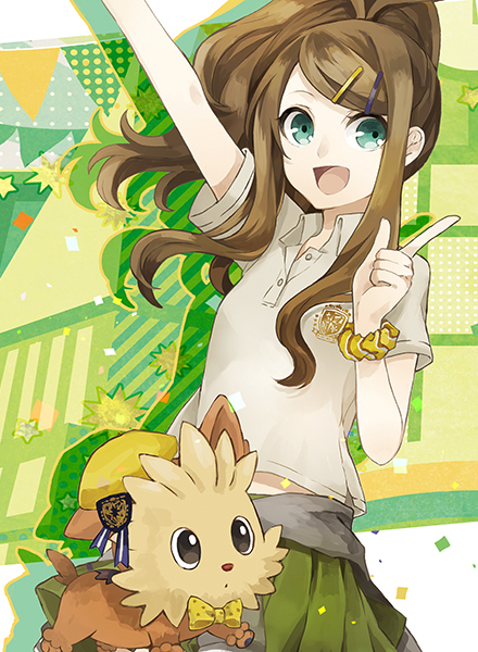 hilda (pokemon and 1 more) drawn by buzz_(moi)