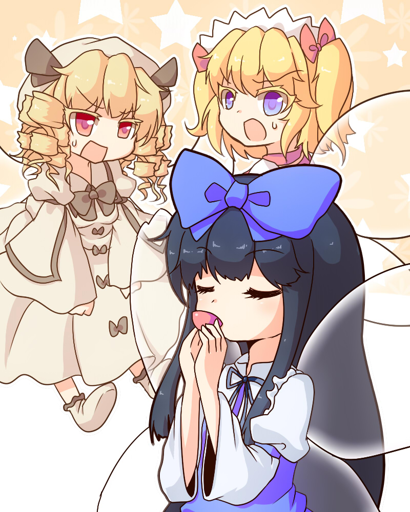 star sapphire, luna child, and sunny milk (touhou) drawn by kozakura_(dictionary)
