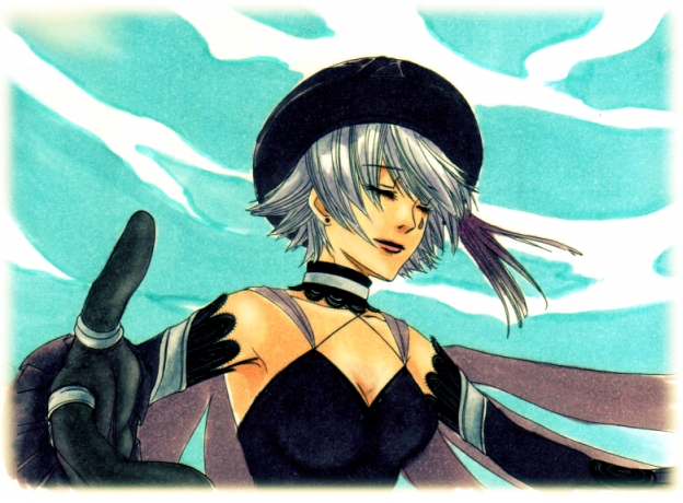 shino (.hack// and 2 more) drawn by kebi_(sanbou)