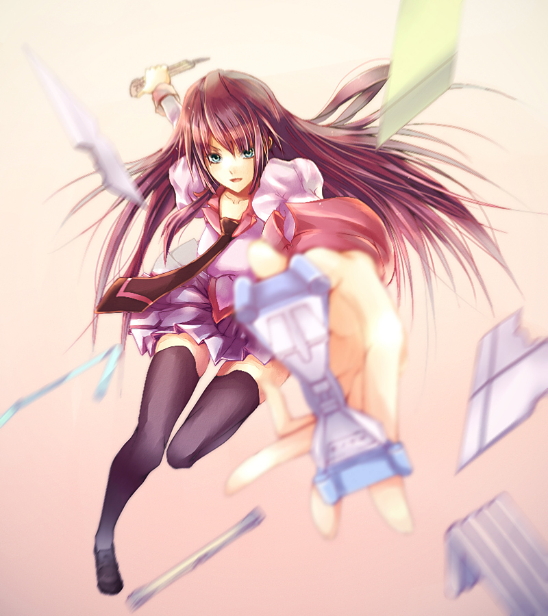 senjougahara hitagi (monogatari and 1 more) drawn by vienri