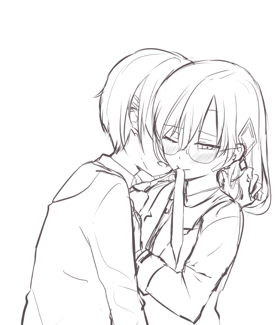 kayamori ruka and izumi yuki (heaven burns red) drawn by kurage_(kurage19)