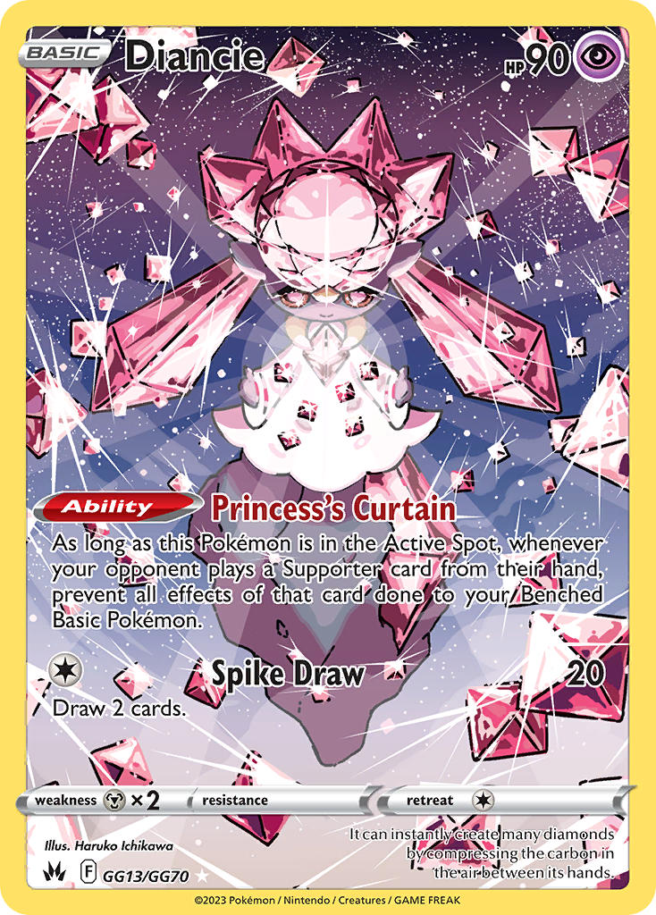 diancie (pokemon and 1 more) drawn by ichikawa_haruko