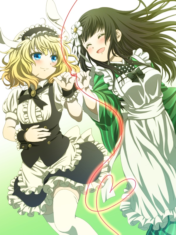 kirima syaro and ujimatsu chiya (gochuumon wa usagi desu ka?) drawn by yakiniku_(konoha3561)