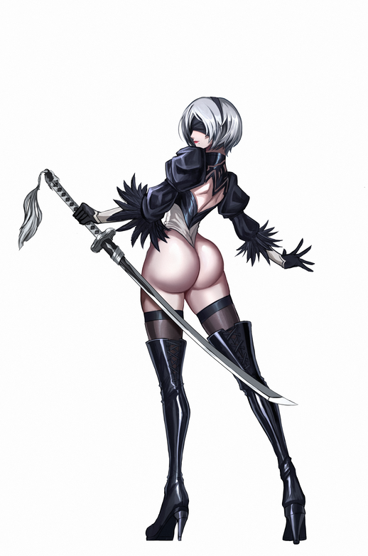 2b (nier and 1 more) drawn by 3ok