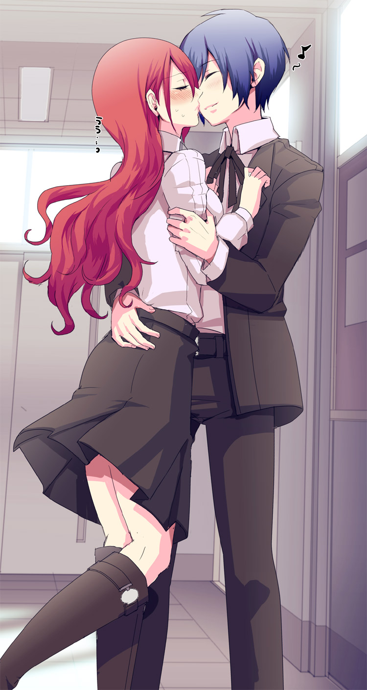 yuuki makoto and kirijou mitsuru (persona and 1 more) drawn by dan_(toupe)