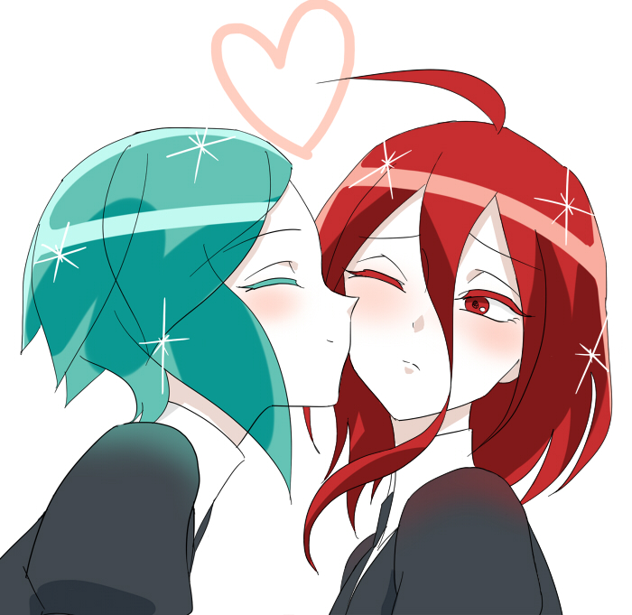phosphophyllite and cinnabar (houseki no kuni) drawn by aikawa_(rxmu4278)
