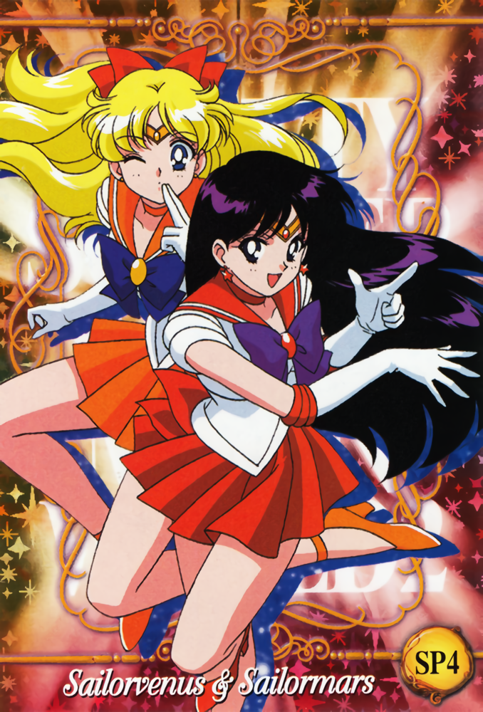 aino minako, hino rei, sailor venus, and sailor mars (bishoujo senshi sailor moon)