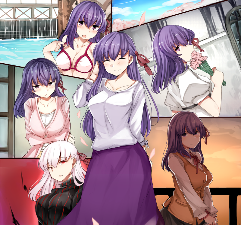 matou sakura and dark sakura (fate and 1 more) drawn by sabujiroko