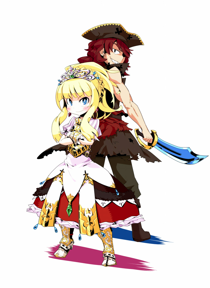 sovereign, sovereign 2, pirate, and pirate 1 (sekaiju no meikyuu and 1 more) drawn by tenjin