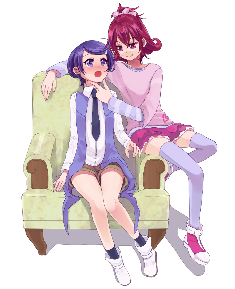aida mana and kenzaki makoto (precure and 1 more) drawn by sasamaru_chimaki