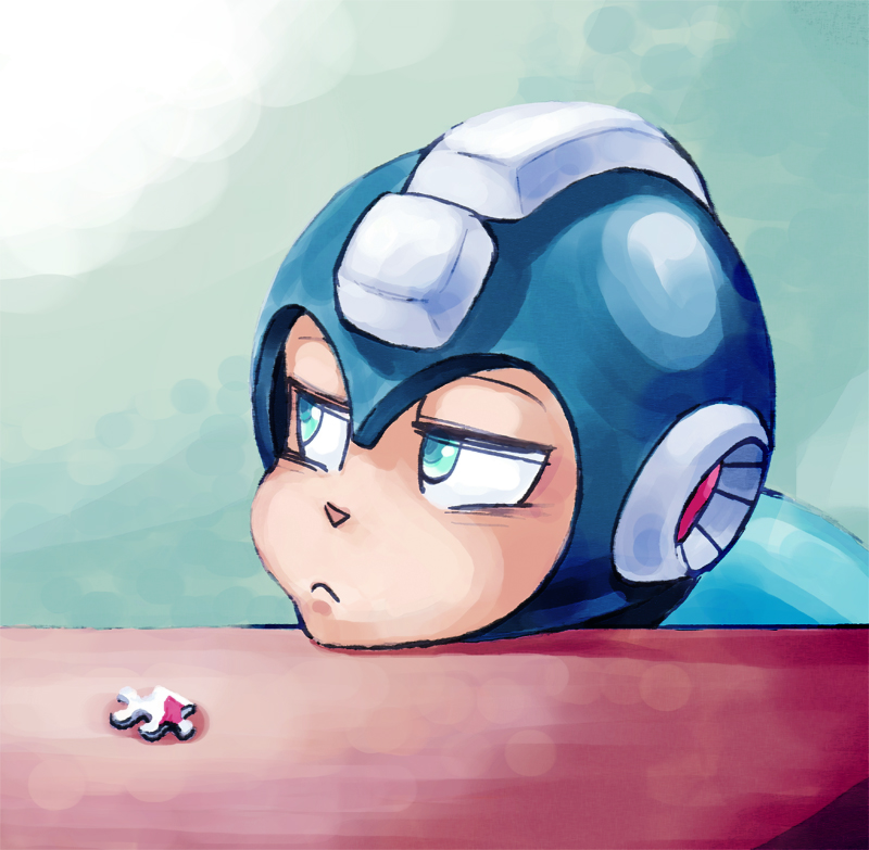 mega man (mega man) drawn by b_no_hito