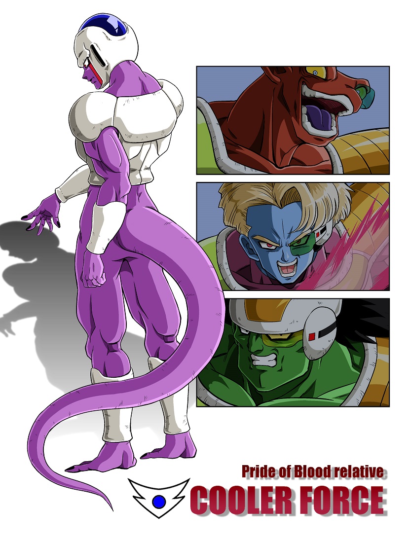 cooler, salza, neiz, and doore (dragon ball and 1 more) drawn by shinomiya_akino